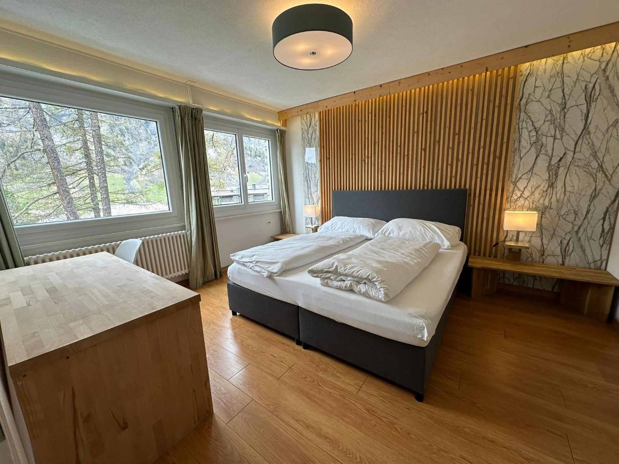 Center, Sauna, View - Haus Linaria Leukerbad Exterior foto